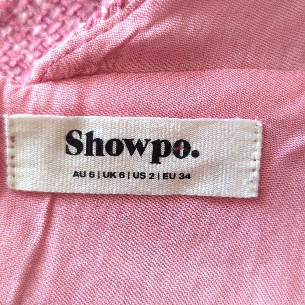Showpo Melbourne Twill Pink Sleeveless Crop Top - Picture 7 of 8